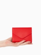 Кошелёк женский на кнопке 11.5×0.5×9 см, красный - Фото 2