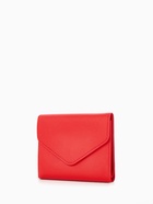Кошелёк женский на кнопке 11.5×0.5×9 см, красный - Фото 7
