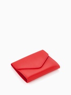 Кошелёк женский на кнопке 11.5×0.5×9 см, красный - Фото 5
