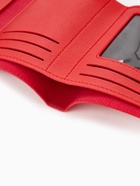 Кошелёк женский на кнопке 11.5×0.5×9 см, красный - Фото 4