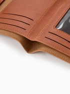 Кошелёк женский на кнопке 11.5×0.5×9 см, рыжий - Фото 4