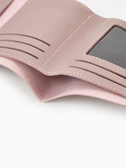 Кошелёк женский на кнопке 11.5×0.5×9 см, пудровый - Фото 4