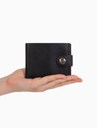 Портмоне мужское на магните, отдел для купюр, для карт, чёрное - Фото 3