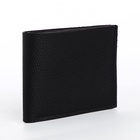 Портмоне мужское без застёжки, отдел для карт, для купюр, чёрное - Фото 5