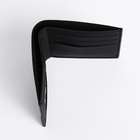 Портмоне мужское без застёжки, отдел для карт, для купюр, чёрное - Фото 3