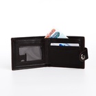 Портмоне мужское на магните, отдел для купюр, для карт, флотер, коричневое - Фото 2