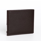 Портмоне мужское без застёжки, отдел для карт, для купюр, цвет коричневый - Фото 6