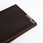 Портмоне мужское без застёжки, отдел для карт, для купюр, цвет коричневый - Фото 4