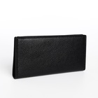 Портмоне мужское, без застежки, 3 отделения, чёрное - Фото 6