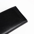 Портмоне мужское, без застежки, 3 отделения, чёрное - Фото 4