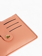 Картхолдер с монетницей на молнии, цвет розовый - Фото 3