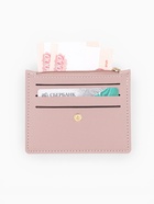 Картхолдер с монетницей на молнии, цвет розовый - Фото 6