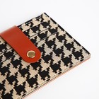 Картхолдер с монетницей на молнии, цвет бежевый/коричневый/чёрный - Фото 4