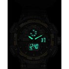 Часы наручные электронные, с будильником, d-5.3 см, ремешок l-26 см, 5 ATM, черные - Фото 2