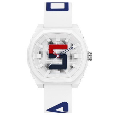 Часы наручные, кварцевые, водонепроницаемые, d=4.6 см, ремешок силикон, белые