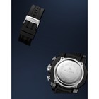 Часы наручные электронные, d-5.3,  будильник, календарь подсвтека, ремешок силикон, черные - фото 23247674