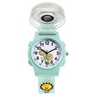 Часы наручные детские, "Подсолнух", d-3,5 см, ремешок силикон l-21,5 см, с подсветкой - фото 109526724