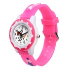Часы наручные детские «Художник», кварцевые, d=3 см, ремешок силикон, l-20 см, розовые - Фото 2