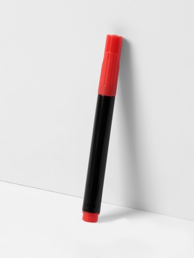 Маркер для кожи и кожзама, водорастворимый, 14 см, разноцветный (комплект 12 шт)