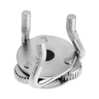 Съемник масляного фильтра ТУНДРА, круглые зажимы, тип "краб", под квадрат 1/2", 43 - 102 мм   928188 9281880