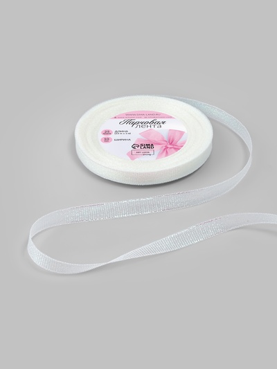 Лента парчовая, 10 мм, 23±1 м, голографическая