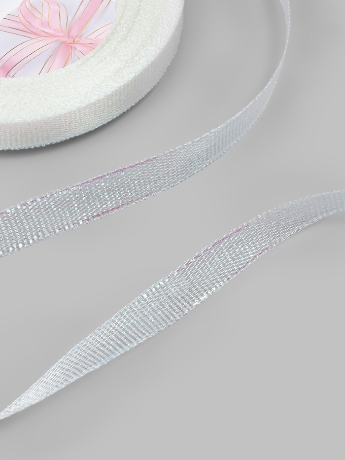 Лента парчовая, 10 мм, 23±1 м, голографическая Лента парчовая, 10 мм, 23±1 м, голографическая