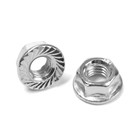 Гайка ТУНДРА, с фланцем, DIN 6923, класс прочности 8, оцинкованная, М6, 1 кг - Фото 2