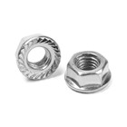 Гайка ТУНДРА, с фланцем, DIN 6923, класс прочности 8, оцинкованная, М8, 1 кг - Фото 2