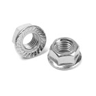 Гайка ТУНДРА, с фланцем, DIN 6923, класс прочности 8, оцинкованная, М12, 1 кг - Фото 2