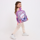 Рюкзак детский на молнии, 3 наружных кармана, цвет сиреневый - фото 11048588