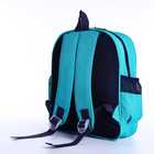 Рюкзак детский на молнии, 3 наружных кармана, цвет бирюзовый - Фото 6