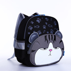 Рюкзак детский на молнии, 3 наружных кармана, цвет чёрный - фото 320576621
