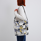 Сумка текстильная шопер на молнии, 35×9×32 см, жёлтая - Фото 7