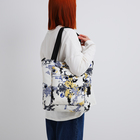 Сумка текстильная шопер на молнии, 35×9×32 см, жёлтая - Фото 8