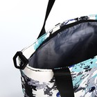 Сумка текстильная шопер на молнии, 35×9×32 см, зелёная - Фото 5