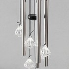 Музыка ветра металл, дерево "Кристаллы" 5 трубок 60х9х9 см - фото 23288373