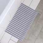 Коврик противоскользящий в ванну на присосках SAVANNA, 40×68 см, серый - Фото 4