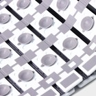 Коврик противоскользящий в ванну на присосках SAVANNA, 40×68 см, серый - Фото 6