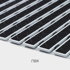 Коврик противоскользящий в ванну на присосках SAVANNA, 40×68 см, цвет чёрный - Фото 3