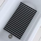 Коврик противоскользящий в ванну на присосках SAVANNA, 40×68 см, цвет чёрный - Фото 7