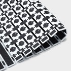 Коврик противоскользящий в ванну на присосках SAVANNA, 40×68 см, цвет чёрный - Фото 4