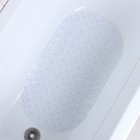 Коврик противоскользящий СПА в ванну на присосках Доляна «Колли», 39×70 см, прозрачный - фото 7877309