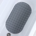 Коврик противоскользящий СПА в ванну Доляна «Колли», 39×70 см, цвет серый - фото 7877319