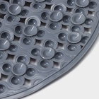 Коврик противоскользящий в ванну Доляна «Колли», на присосках, 39×70 см, цвет серый - Фото 3