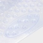 Коврик противоскользящий в ванну на присосках Доляна «Дороти», 35×68 см, прозрачный - Фото 4