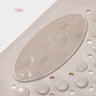 Коврик противоскользящий в ванну на присосках Доляна «Дороти», 35×68 см, бежевый - Фото 3