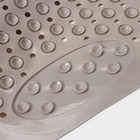 Коврик противоскользящий в ванну на присосках Доляна «Дороти», 35×68 см, бежевый - Фото 4