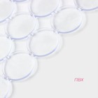 Коврик в раковину Доляна «Миро», 27×31 см, прозрачный - Фото 2