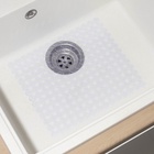 Коврик в раковину Доляна «Миро», 27×31 см, прозрачный - Фото 3