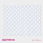 Коврик в раковину Доляна «Кико», 24×30 см, белый - Фото 3